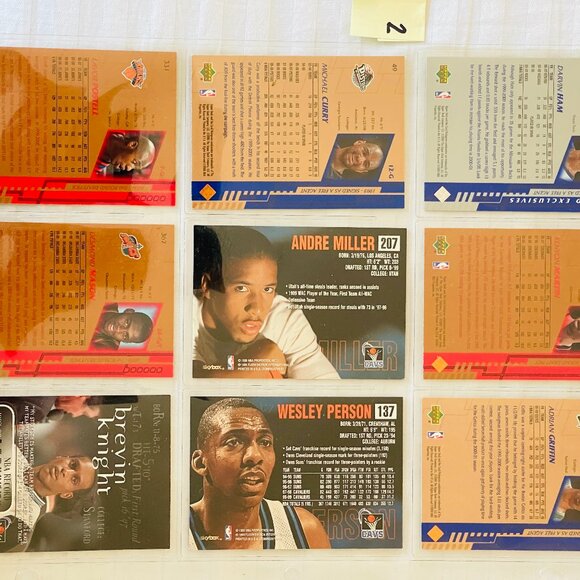 Lot of 9 Basketball Sports Trading Cards. Mint Condition. - Picture 8 of 9